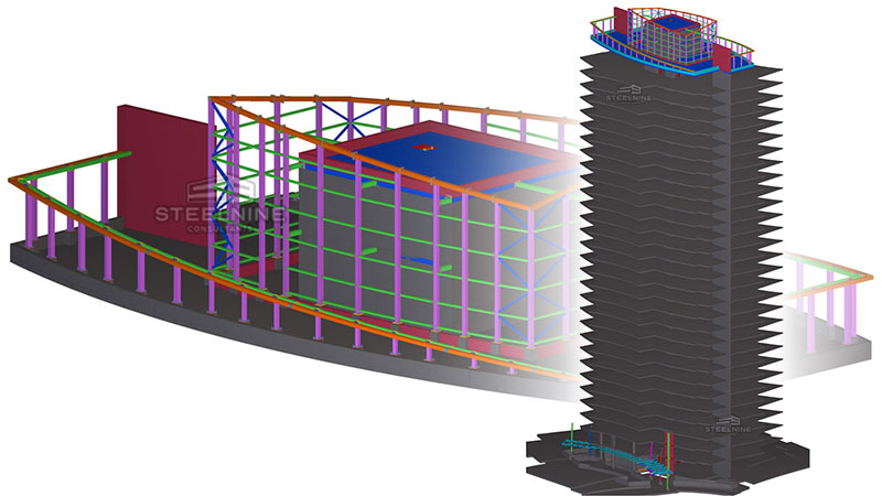 High Rise Building Steel Detailing